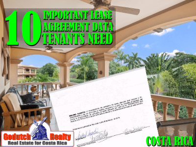 10 Important Lease Agreement Data