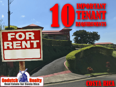 10 Important tenant requirements and frequently asked questions