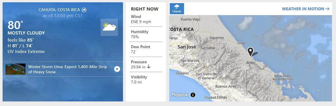 5 Cities in Costa Rica with the best temperatures