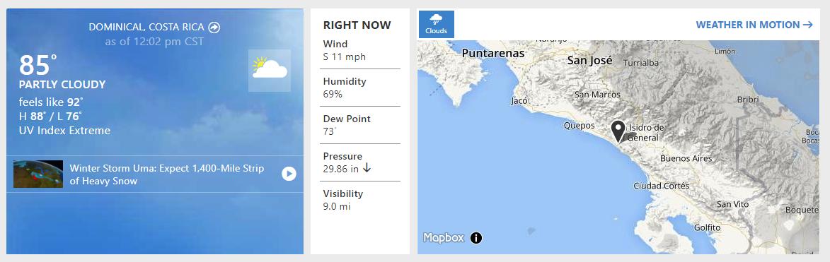 5 Cities in Costa Rica with the best temperatures