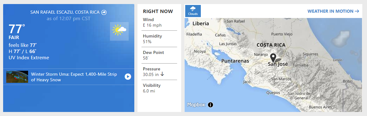 5 Cities in Costa Rica with the best temperatures