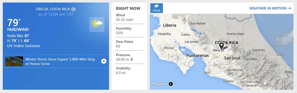 5 Cities in Costa Rica with the best temperatures