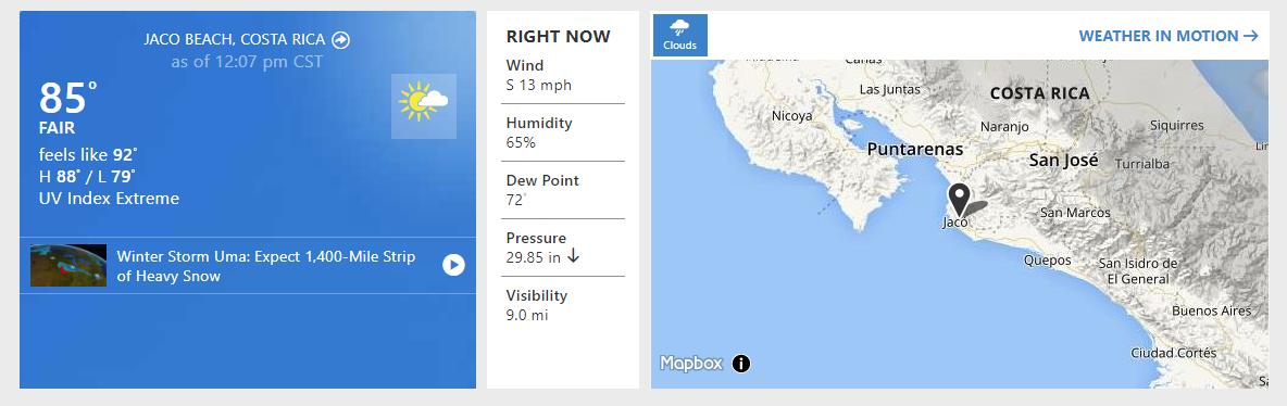 5 Cities in Costa Rica with the best temperatures