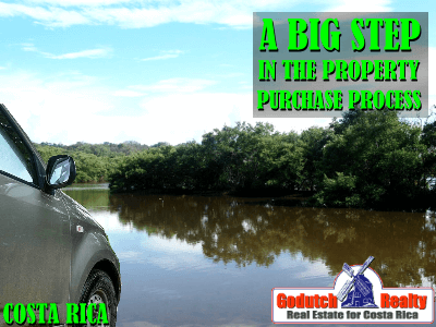 A big step in our Costa Rica property purchase process