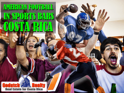 American Football in Costa Rican sports bar