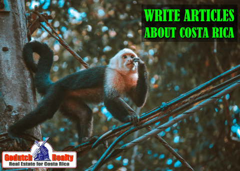 Articles about Costa Rica - A Writing Gig during Corona Virus?