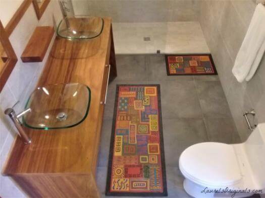 Awesome Costa Rican hand painted area rugs by Laurel