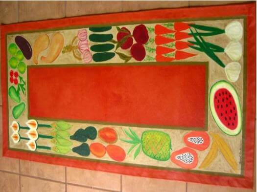 Awesome Costa Rican hand painted area rugs by Laurel