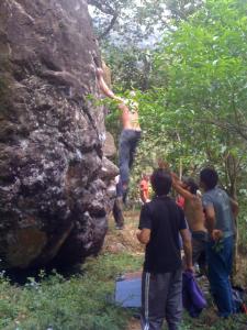 Bouldering in nature in Costa Rica