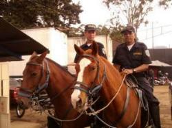 The mounted police in Costa Rica