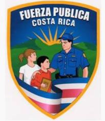 The Costarican regular police force's badge