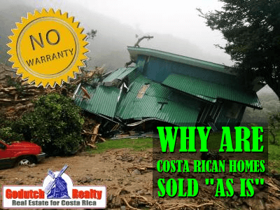 Costa Rica homes are sold As Is