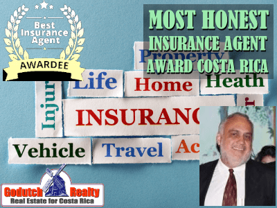 Costa Rica insurance agent wins most honest agent award