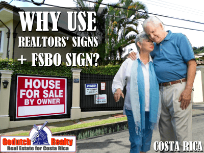 How important is a real estate for sale sign on a property?