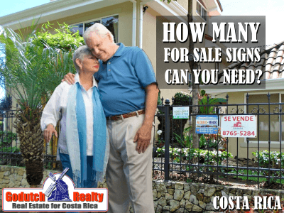 How important is a real estate for sale sign on a property?