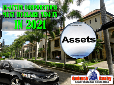 Inactive corporations in Costa Rica must declare assets in 2021