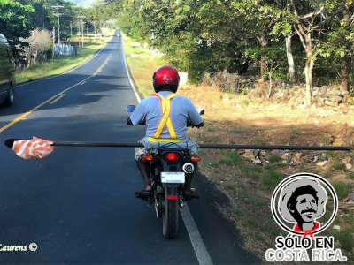 Motorbikes on the roads of Costa Rica