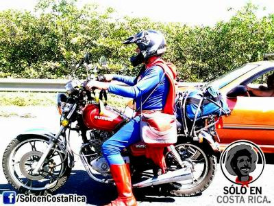 Motorbikes on the roads of Costa Rica