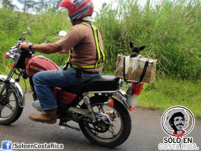 Motorbikes on the roads of Costa Rica