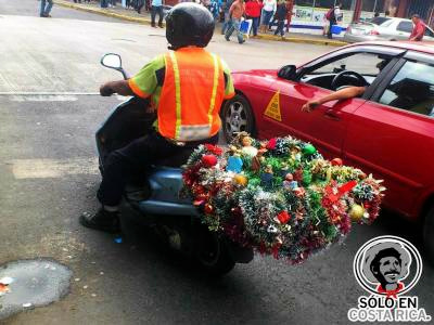 Motorbikes on the roads of Costa Rica