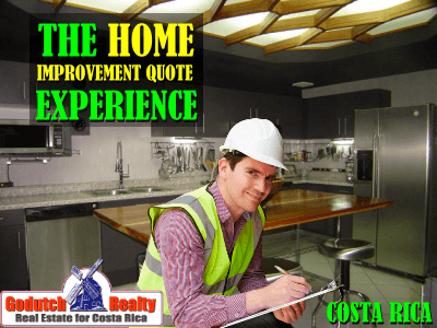 Our Costa Rica home improvement quote