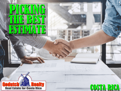 Picking the best contractor estimate 