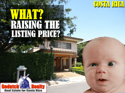 Why do sellers increase the listing price when the property does not sell?