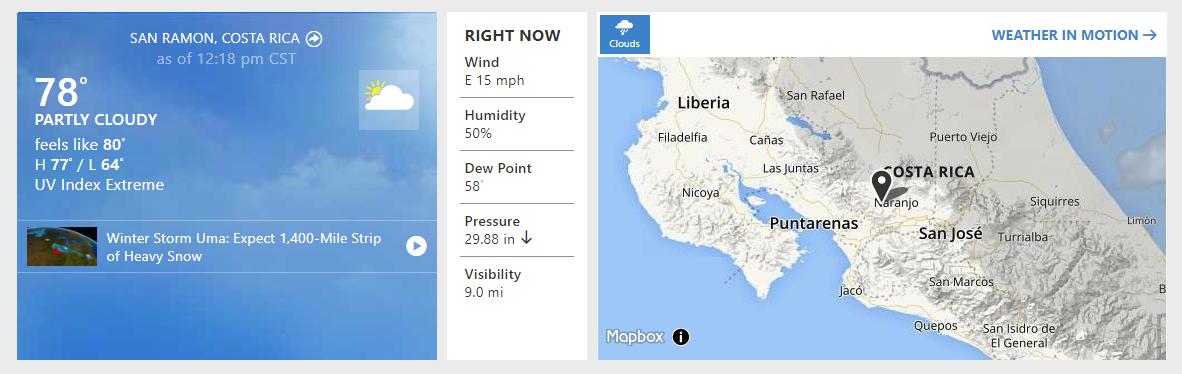 5 Cities in Costa Rica with the best temperatures