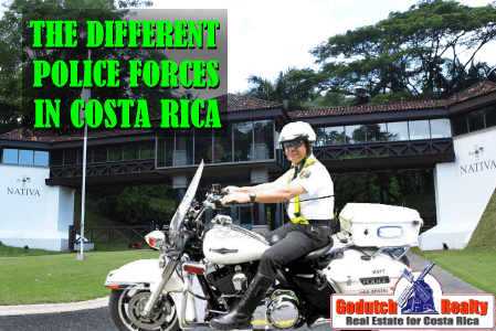 How to recognize the different police forces in Costa Rica