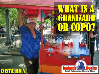What is a granizado or copo in Costa Rica?
