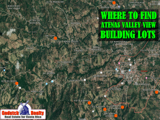 What is so special about Atenas valley view building lots?