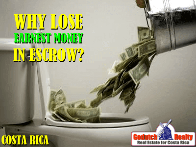 Why lose earnest money in escrow?
