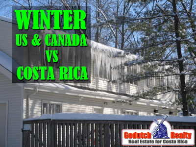 Winter in the US and Canada vs Winter in Costa Rica