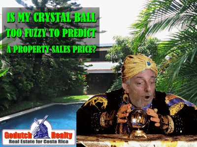 Is my crystal ball too fuzzy to predict a sales price?